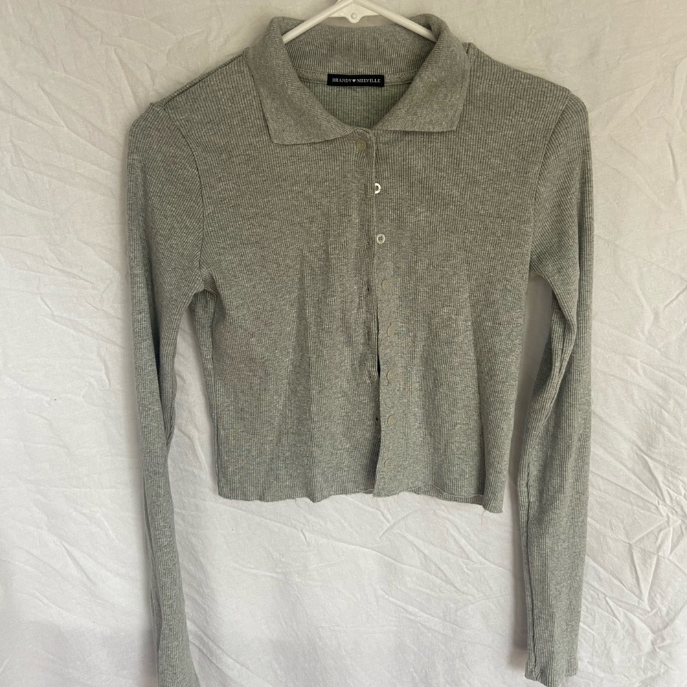 Brandi Melville grey button up